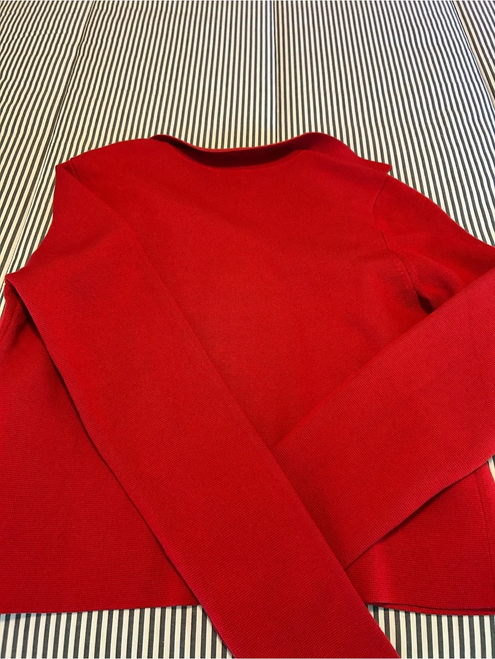 J. Crew Red Button-Front Knit Blazer / Sweater Jacket Size S NWT